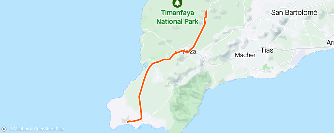 Kaart van de activiteit “Tinafaya and back”