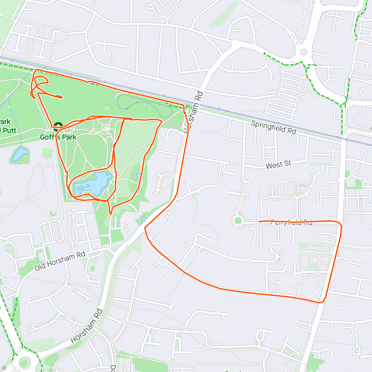 Map of the activity, Lunch Walk with yoshi