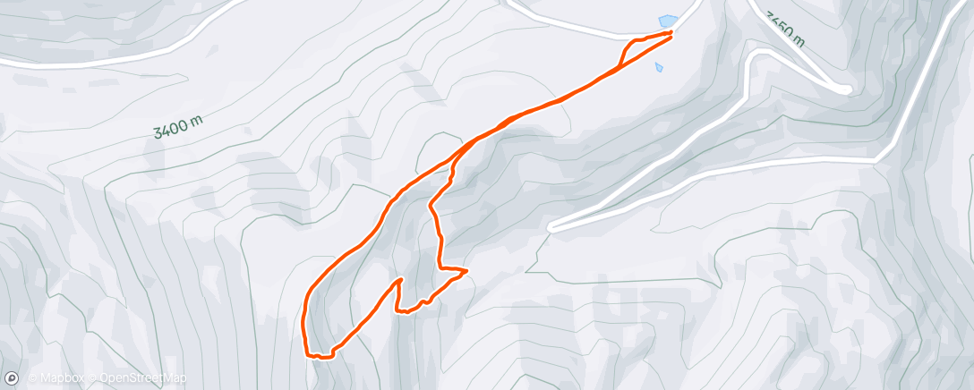Map of the activity, Lunch Backcountry Ski