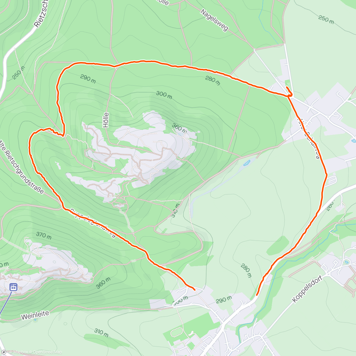 Map of the activity, Bike and Hike