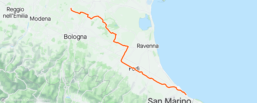Map of the activity, Giro 🇮🇹 S13 🥇