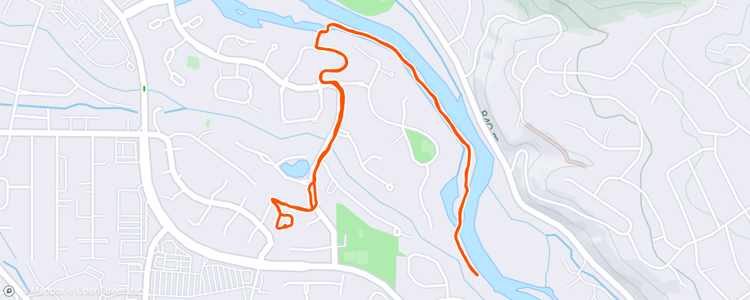 Map of the activity, Walk/jog with my mom and rosie
