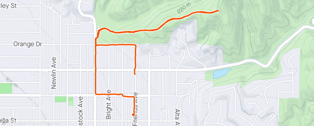 Map of the activity, Up hellman w/ the puppy