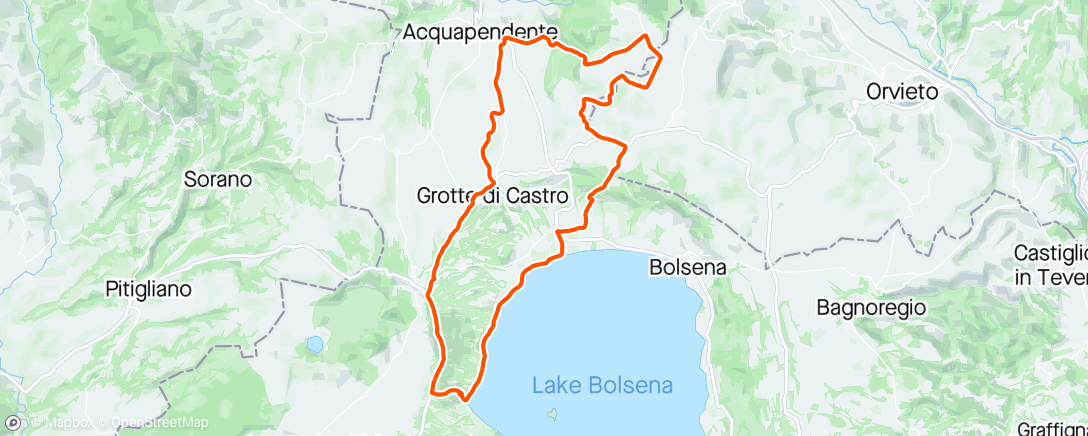 Map of the activity, Giro mattutino mtb