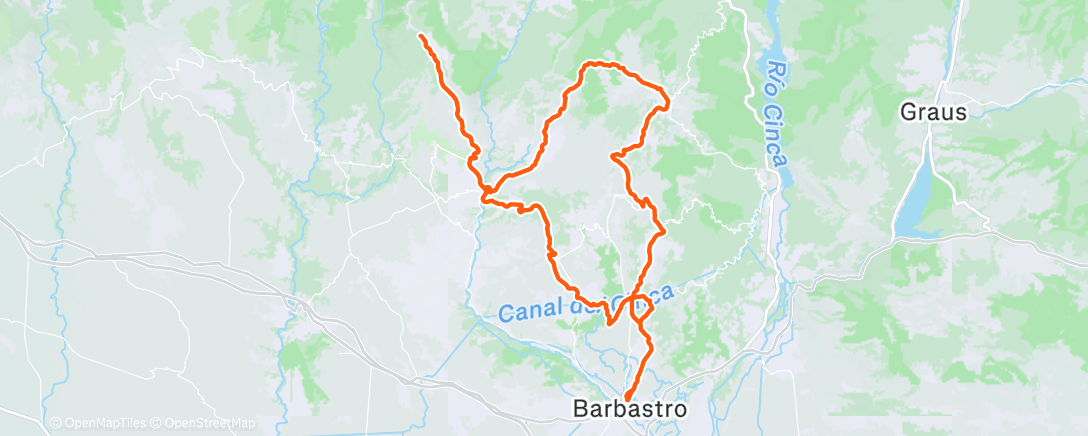 「Una de gravel」活動的地圖