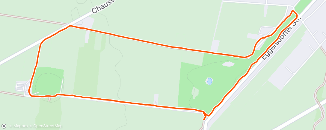 Map of the activity, Lauf am Nachmittag