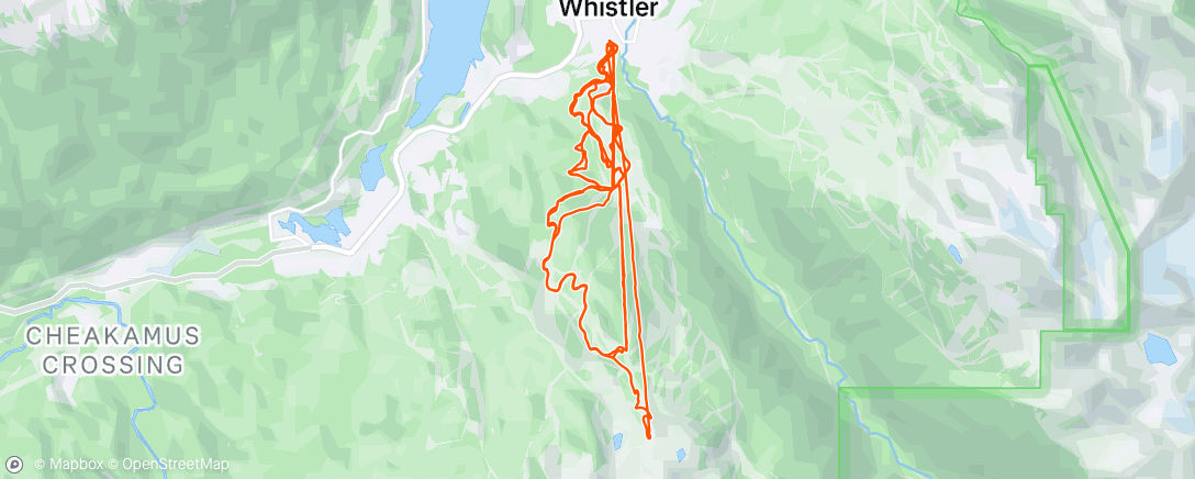 Map of the activity, Morning Mountain Bike Ride