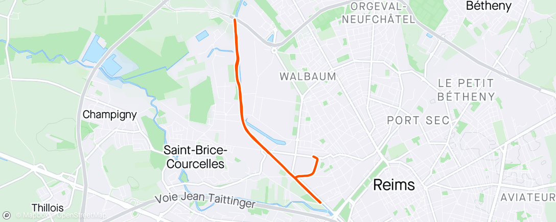 Map of the activity, Run du 1er mai 🌱