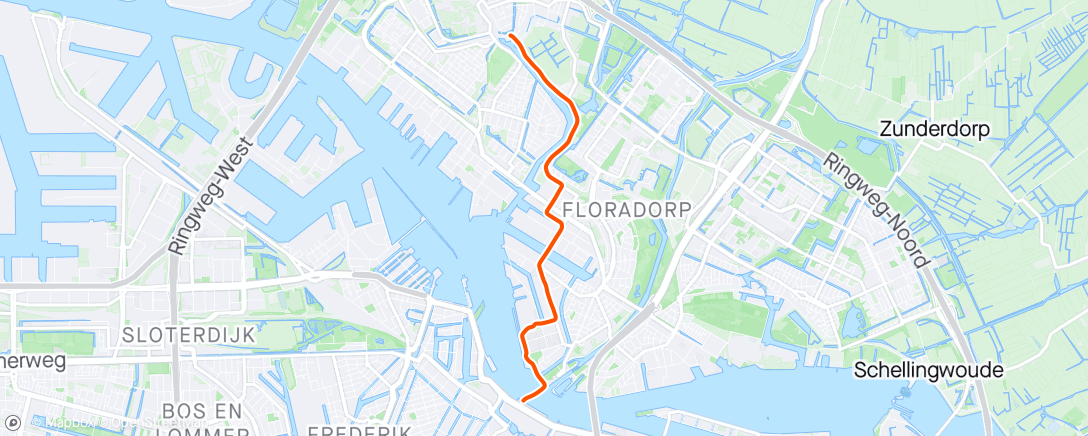 Map of the activity, Amsterdam