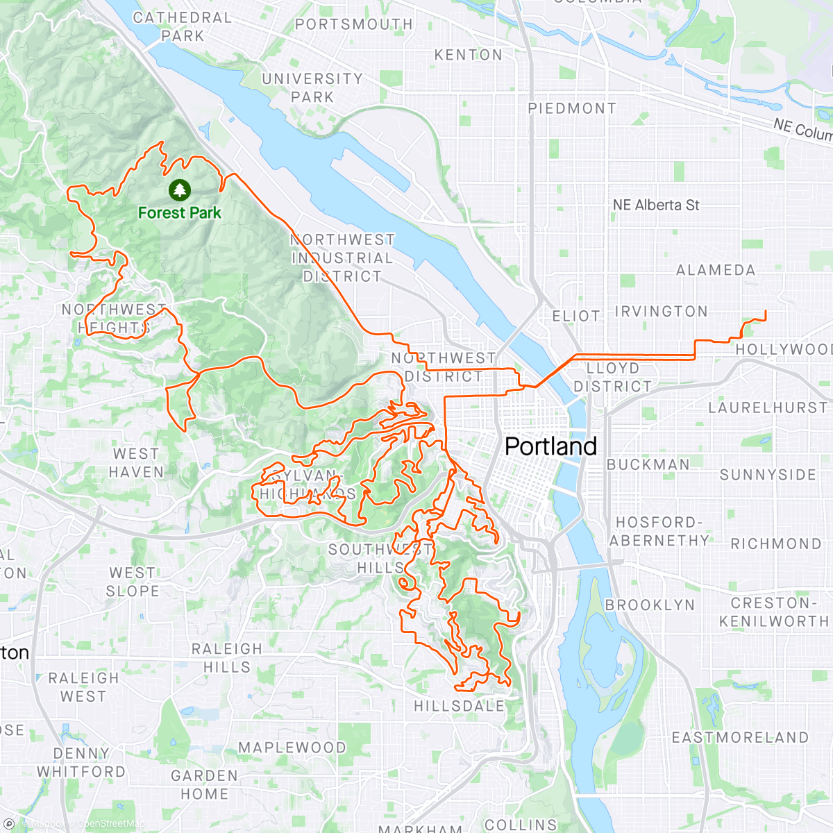 Map of the activity, You’re either riding on a beautiful, cloudless day in this peloton with me, or you’re riding on this beautiful, cloudless day in this peloton against me