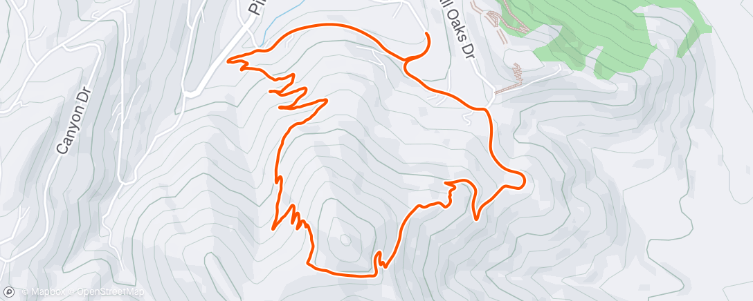 Map of the activity, Morning Mountain Bike Ride