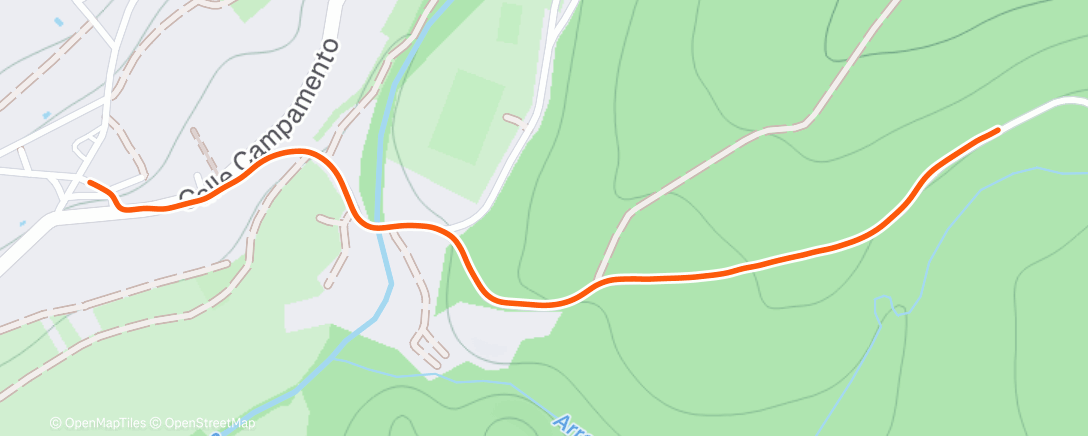 Map of the activity, Rodando 1h