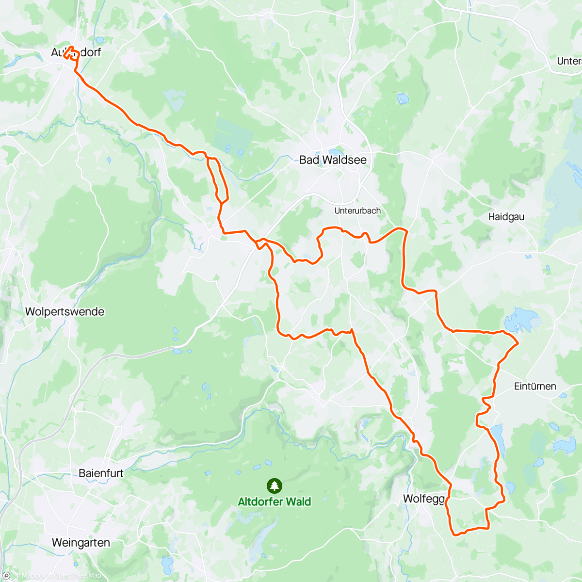 Map of the activity, Rotarische Fahrt