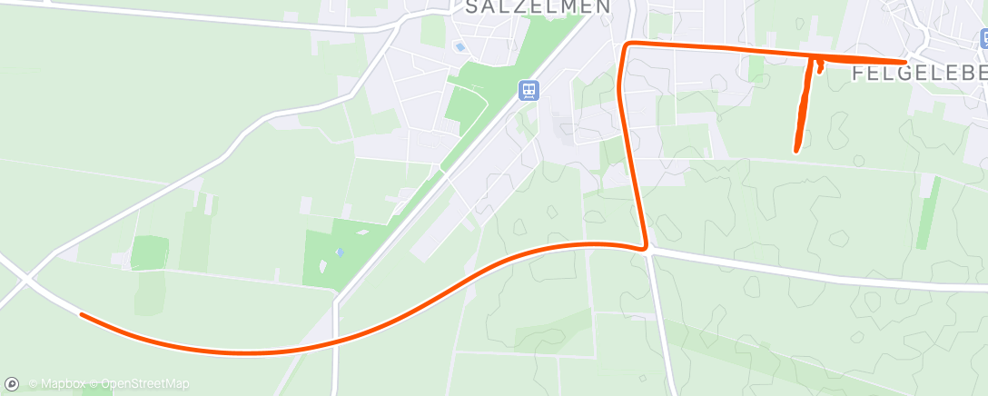 Map of the activity, Lauf am Morgen