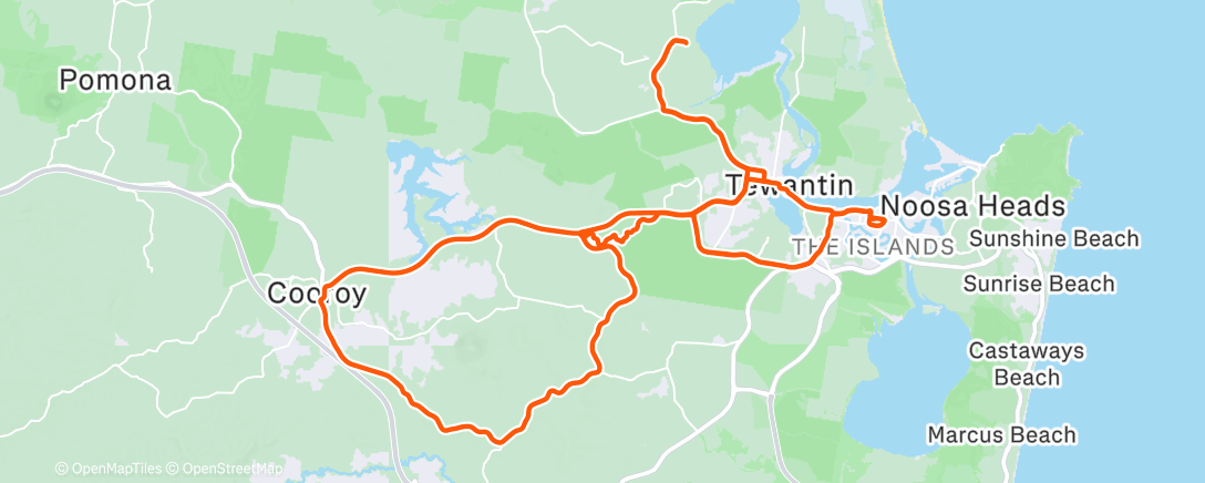 Map of the activity, Morning Ride