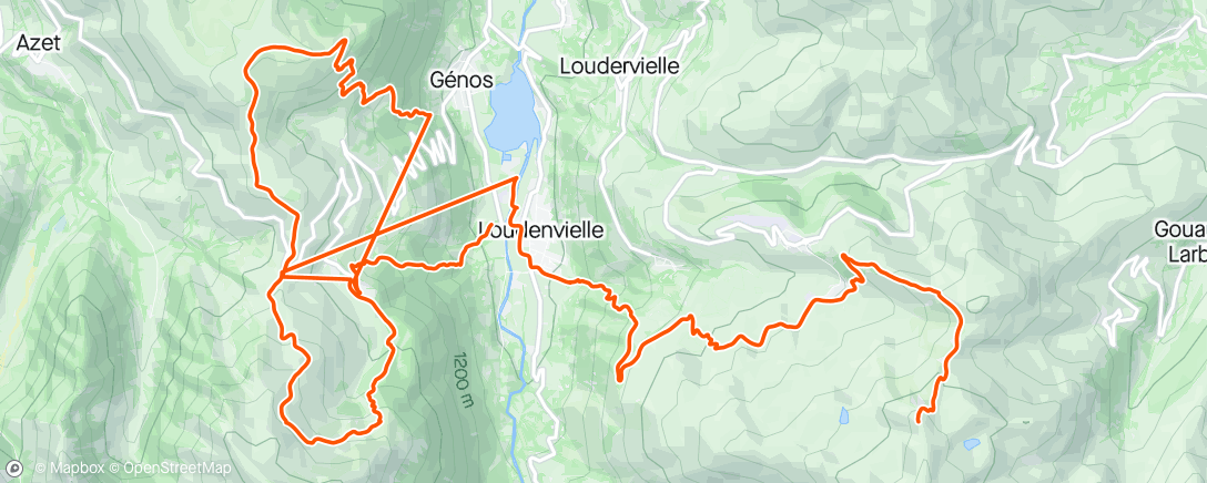 Mapa de la actividad, Morning Mountain Bike Ride