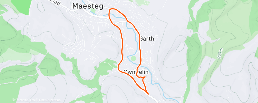 Carte de l'activité Afternoon Run