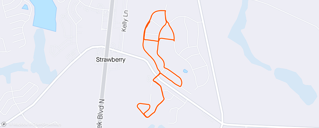 Map of the activity, • 4 miler •
