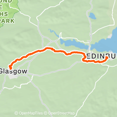 Glw - Edi Commute | 56.8 mi Cycling Route on Strava