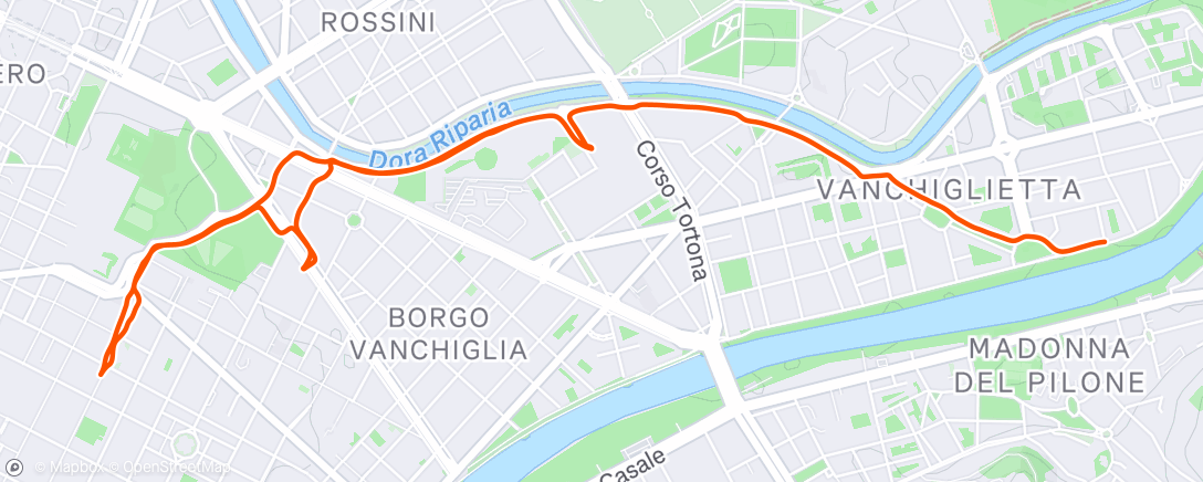 Map of the activity, Morning Walk