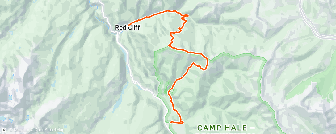 Map of the activity, Morning Trail Run