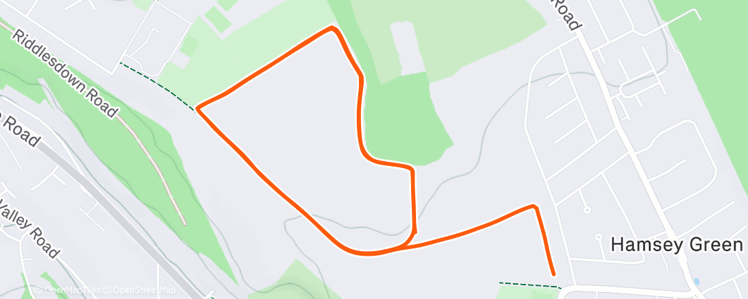 Карта физической активности (Riddlesdown Parkrun)