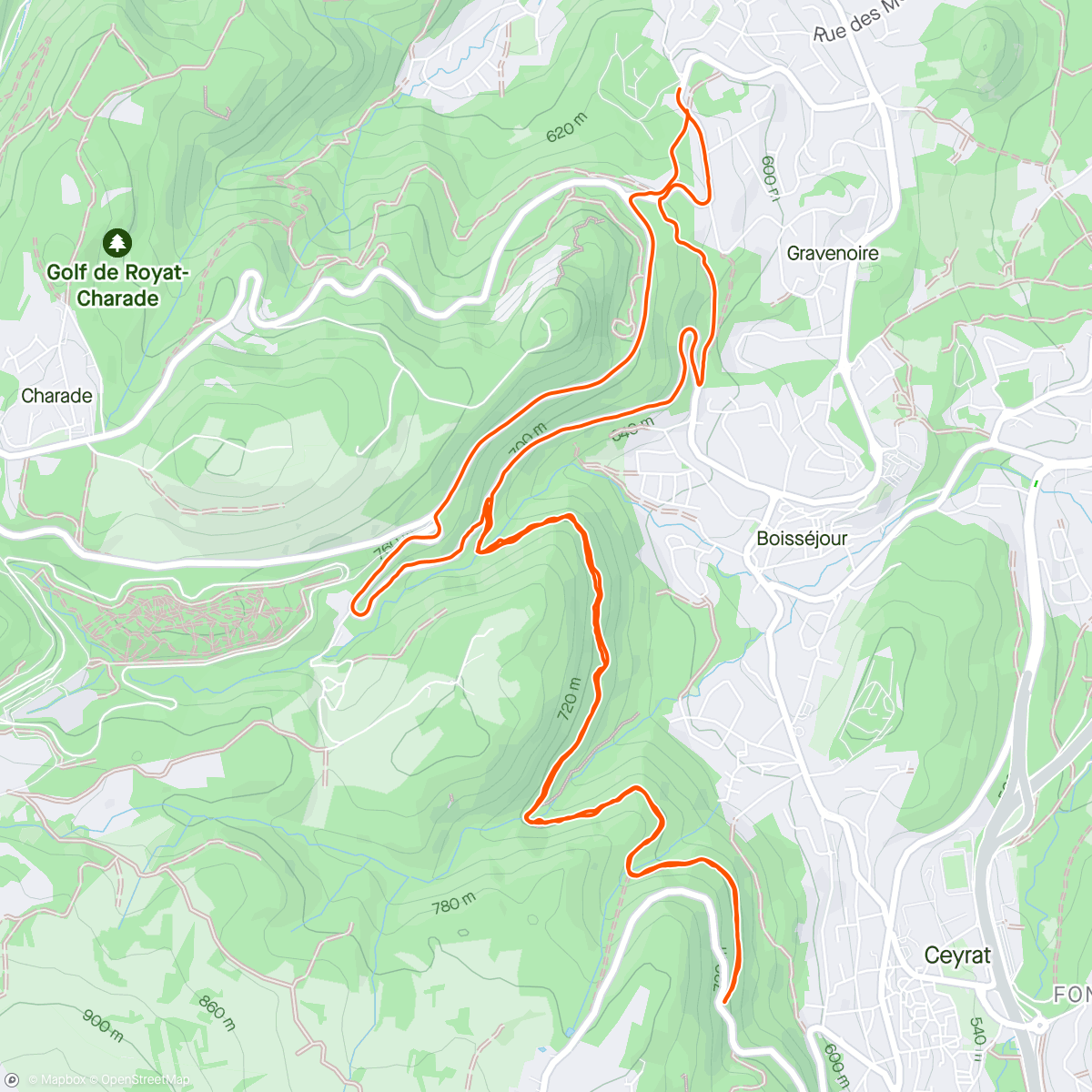 Map of the activity, Pas de coupure pour le p’tit gars