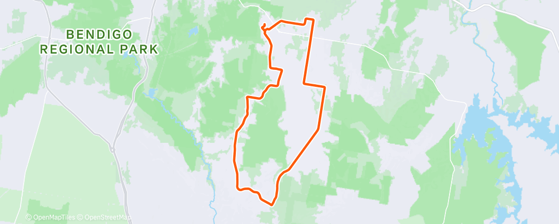 Карта физической активности (Afternoon Ride)