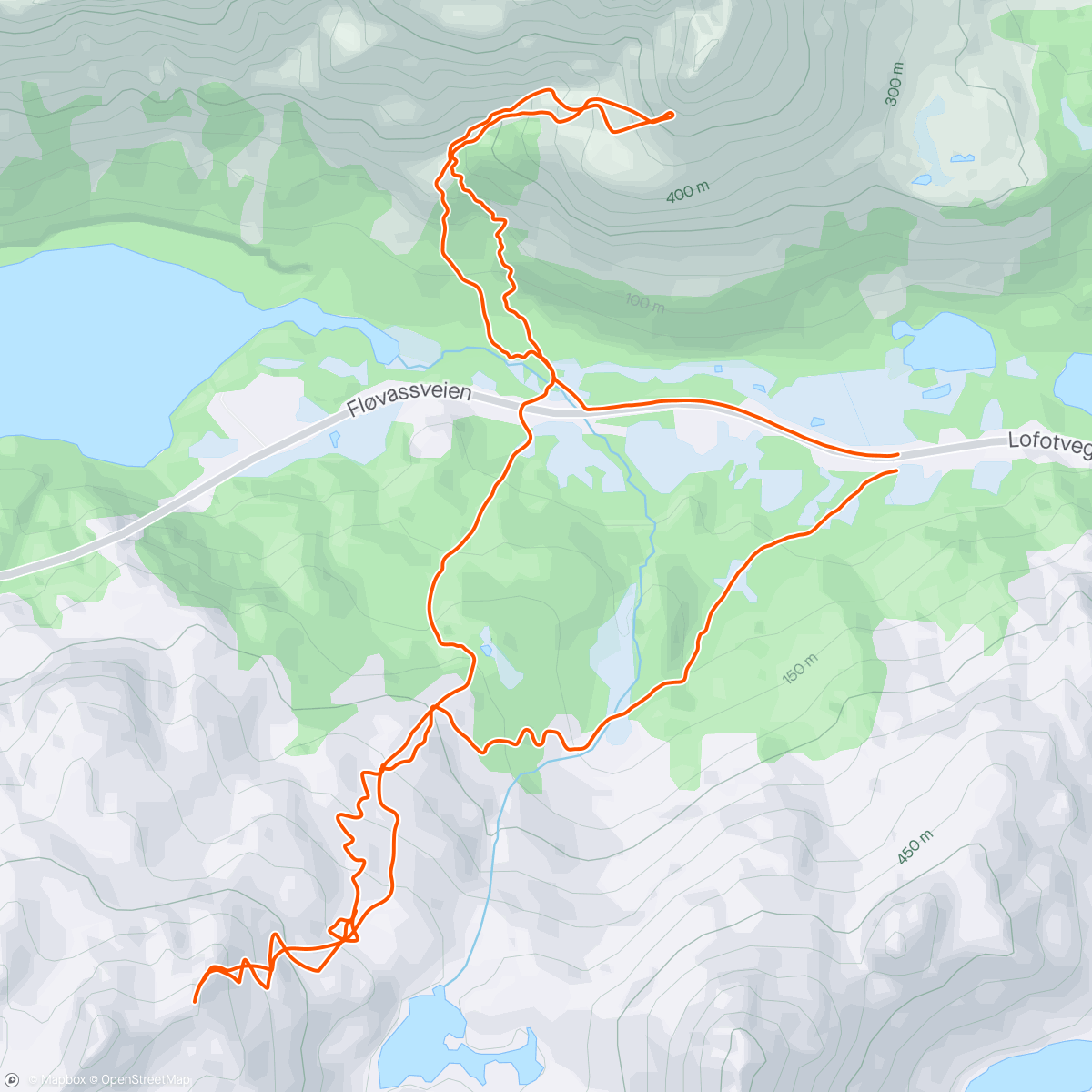 Map of the activity, More fjords