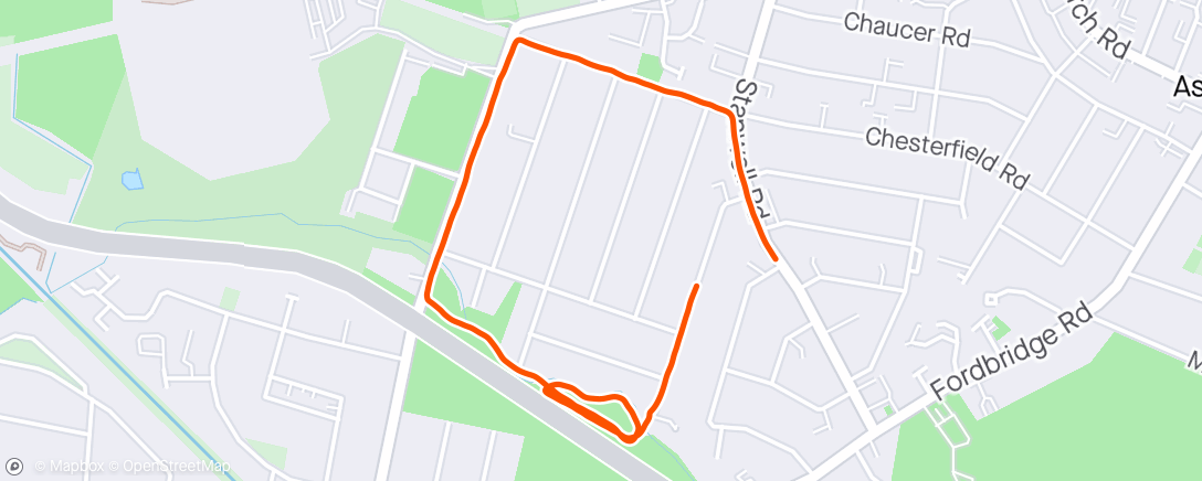 Map of the activity, Morning run with Fran
