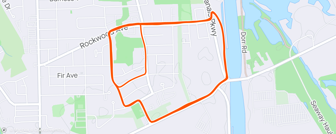 Map of the activity, Sunday long run