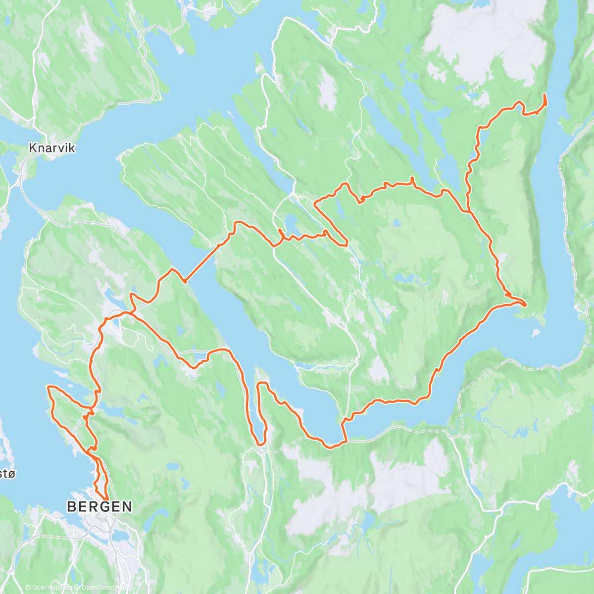 「Avg Ride」活動的地圖