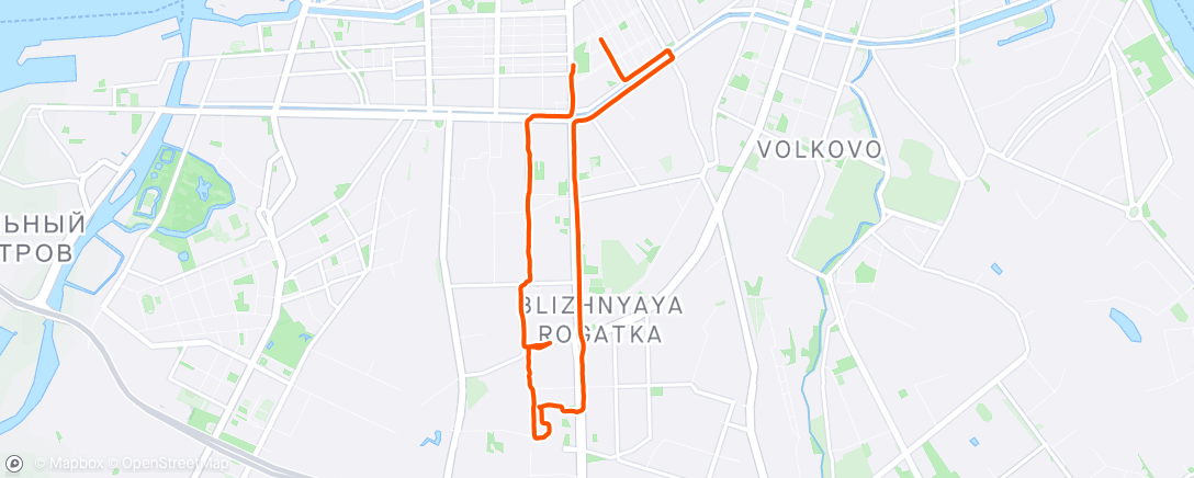 Map of the activity, Велозаезд #3 (вечерний)