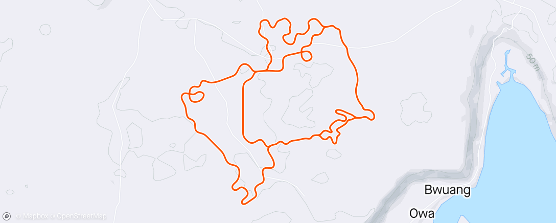 Map of the activity, Zwift 2