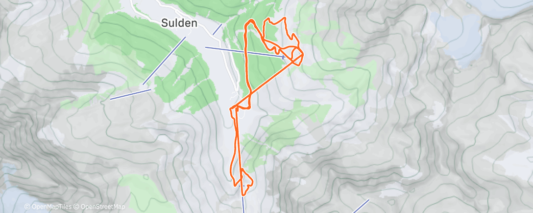 Map of the activity, Morning Backcountry Ski