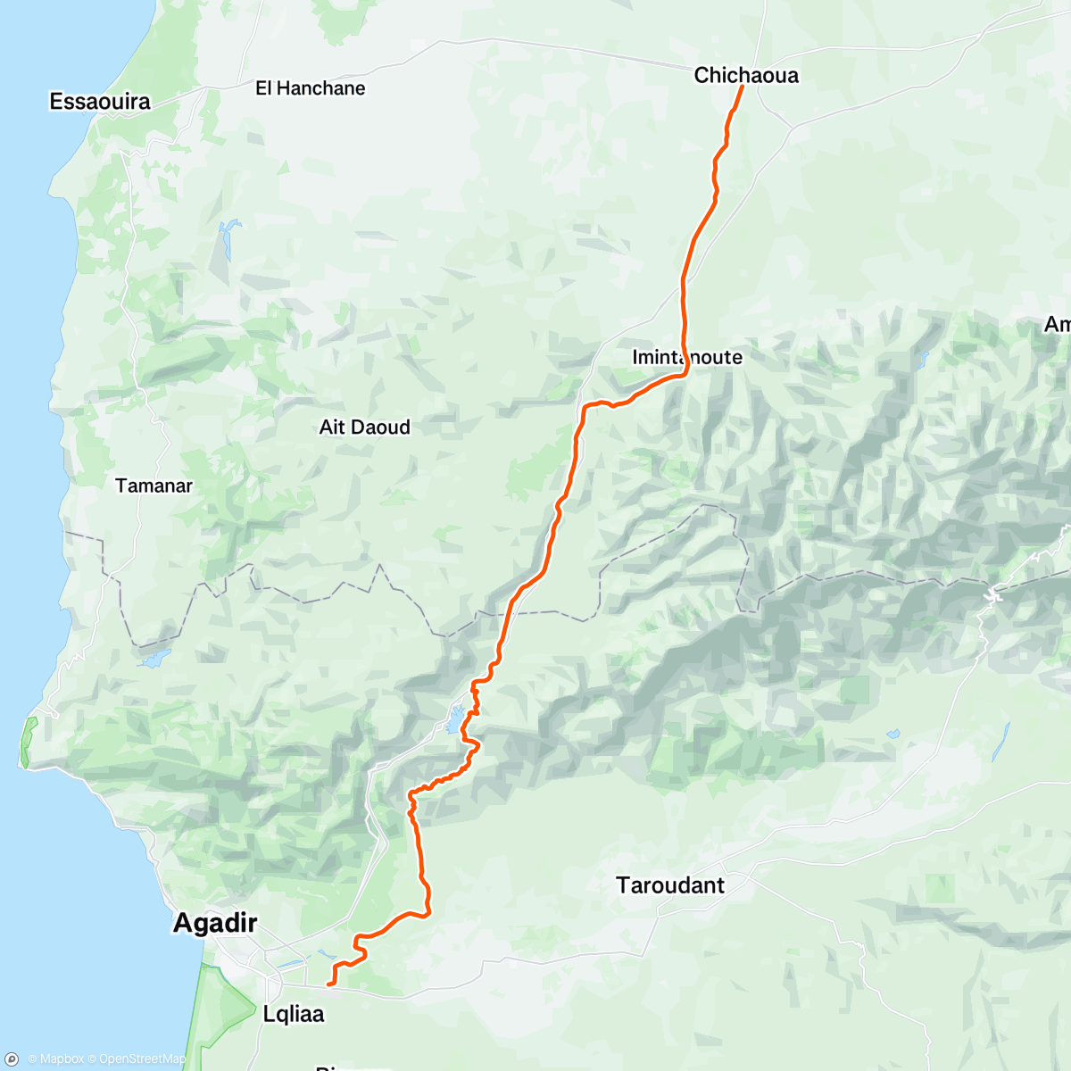 Map of the activity, Maroko dzień 3