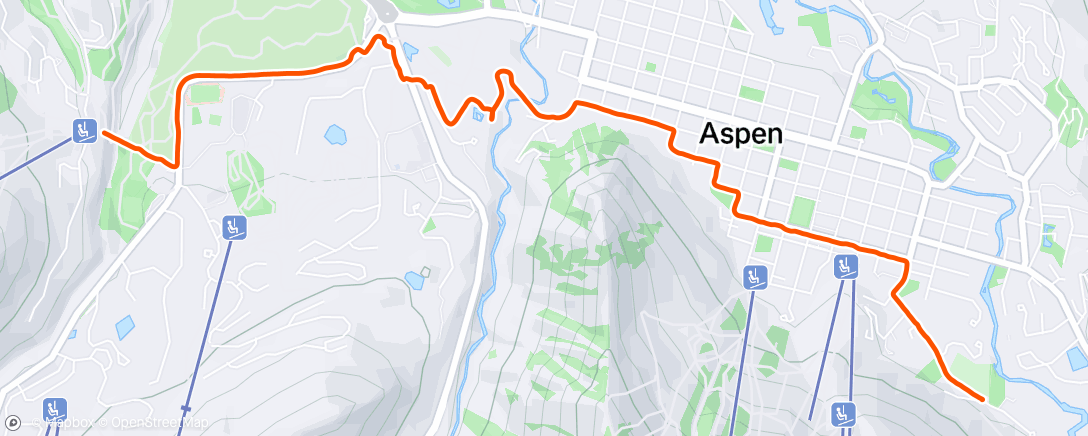 Map of the activity, Morning Hike