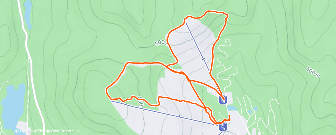 Карта физической активности (Ski de randonnée dans l'après-midi)