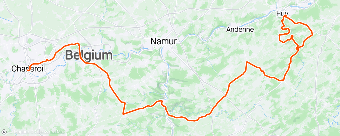Map of the activity, Flèche Wallonne 🇧🇪⛈️❄️
