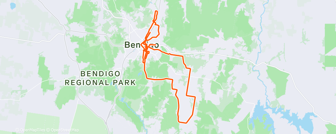 Карта физической активности (Morning Ride)