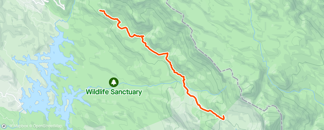 Map of the activity, Agasthyarkoodam base camp to Bonacaud forest office trekking
