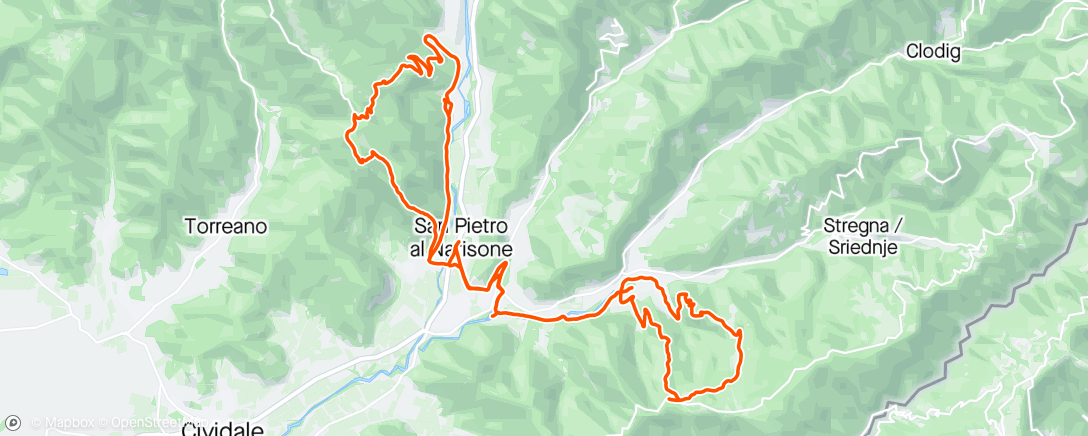 Mapa de la actividad, Voi geile Trails - Trivio und Machete