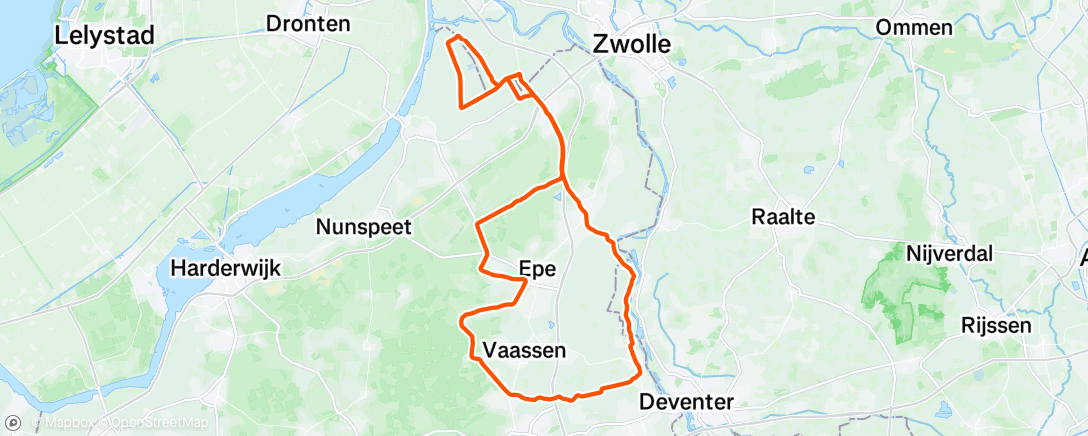 Map of the activity, Morning Ride