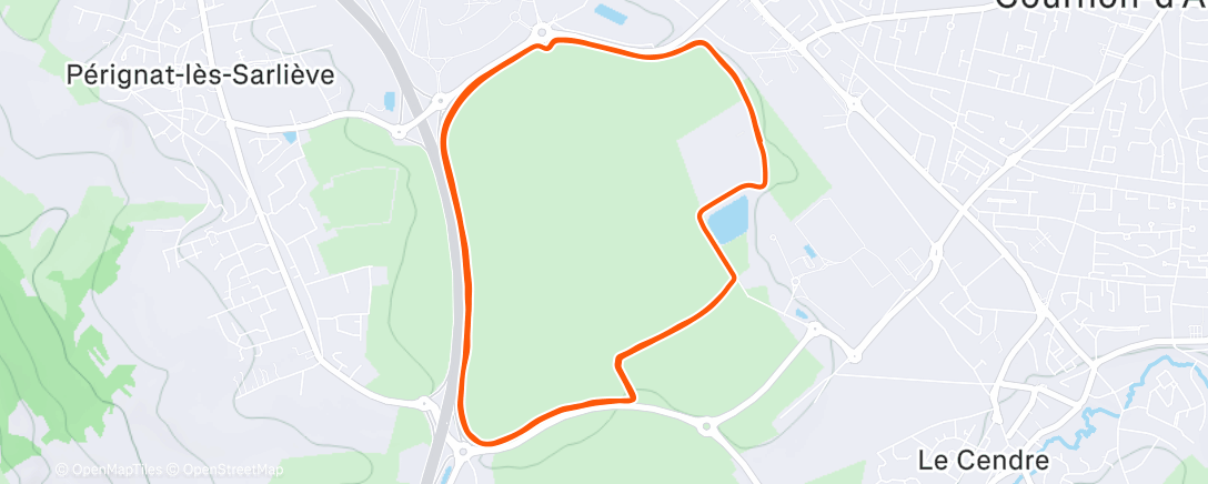 Map of the activity, 😬🙈💥 #fartleckauvergnat