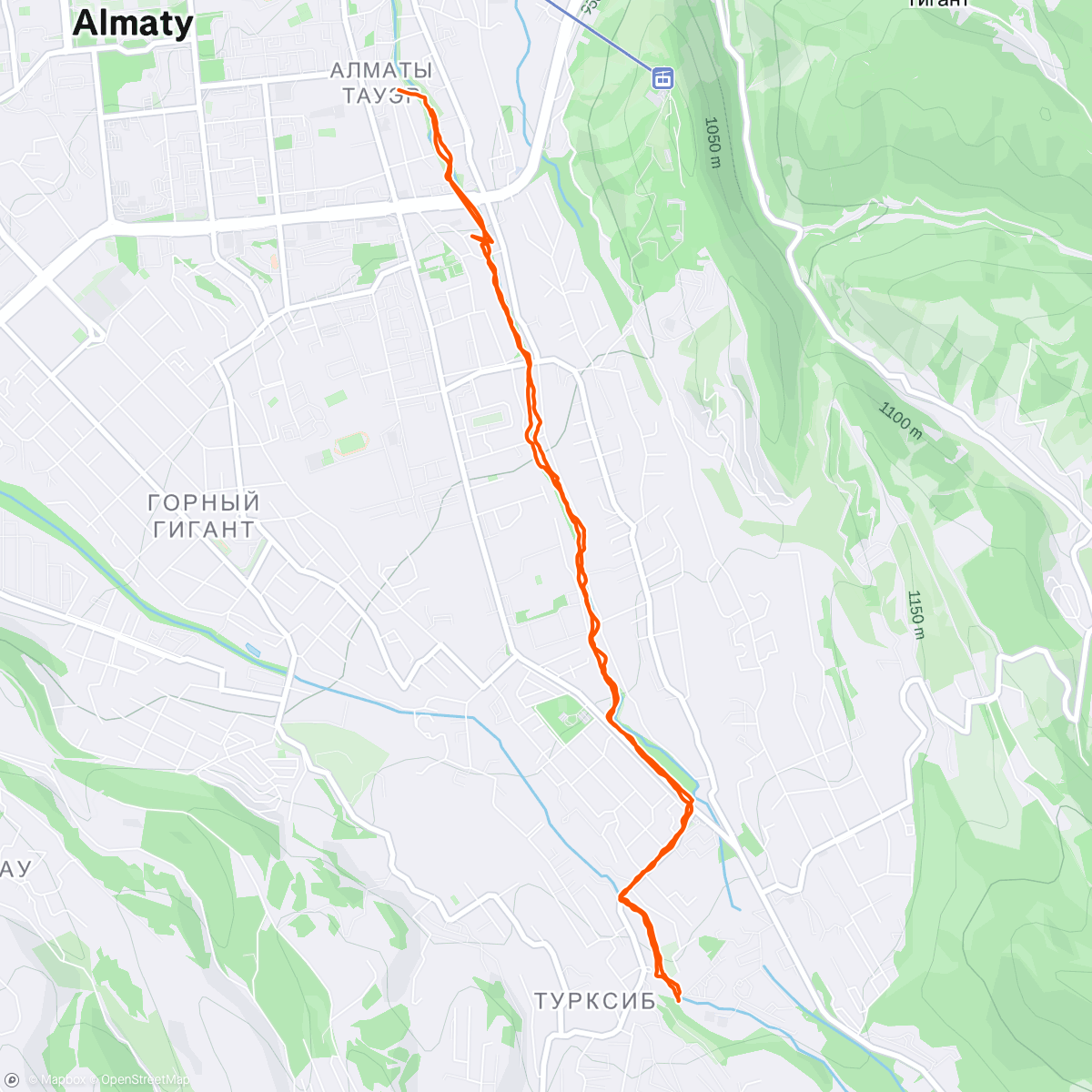 Map of the activity, Вечерняя пробежка с NRC. 10км.