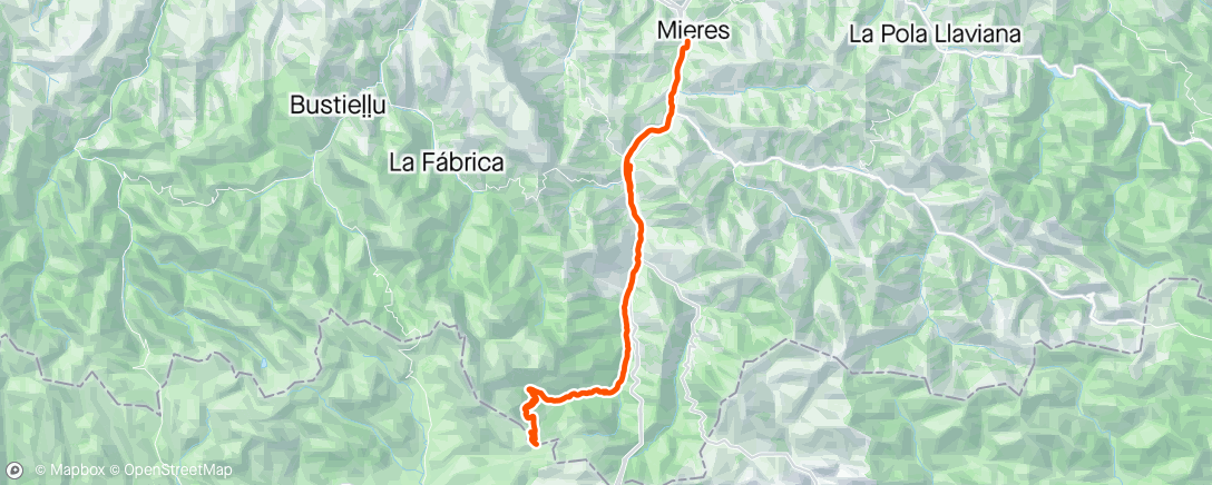 Map of the activity, La cubilla.