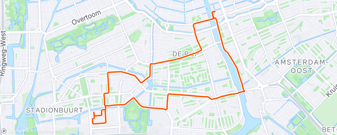 Map of the activity, Morning Ride