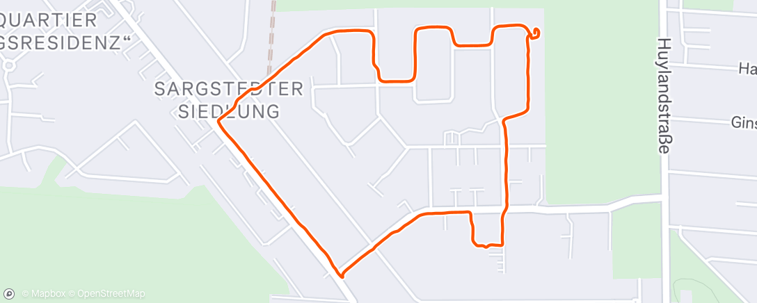 Map of the activity, Spaziergang am Morgen