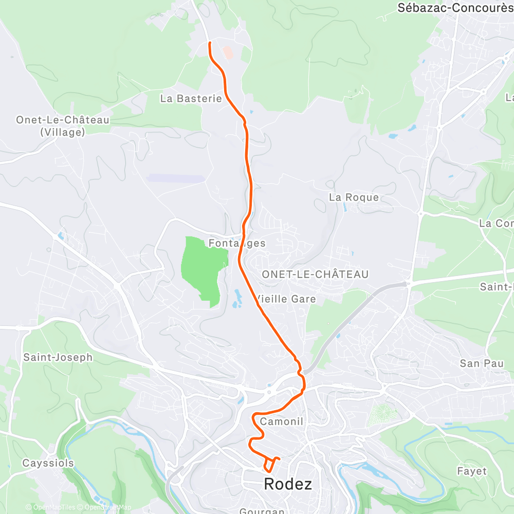 Carte de l'activité