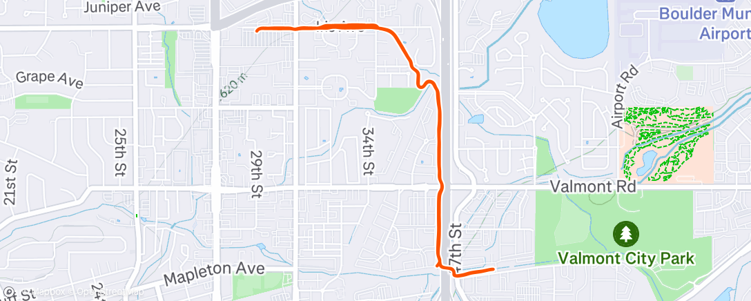 Mapa da atividade, Afternoon Run